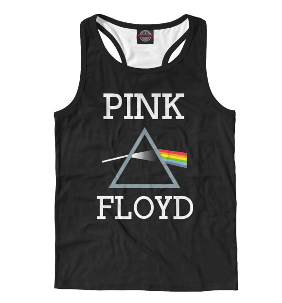 Мужская майка-борцовка с изображением Pink Floyd цвета Белый