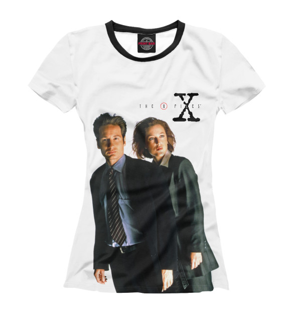 Женская футболка с изображением The X-Files цвета Белый