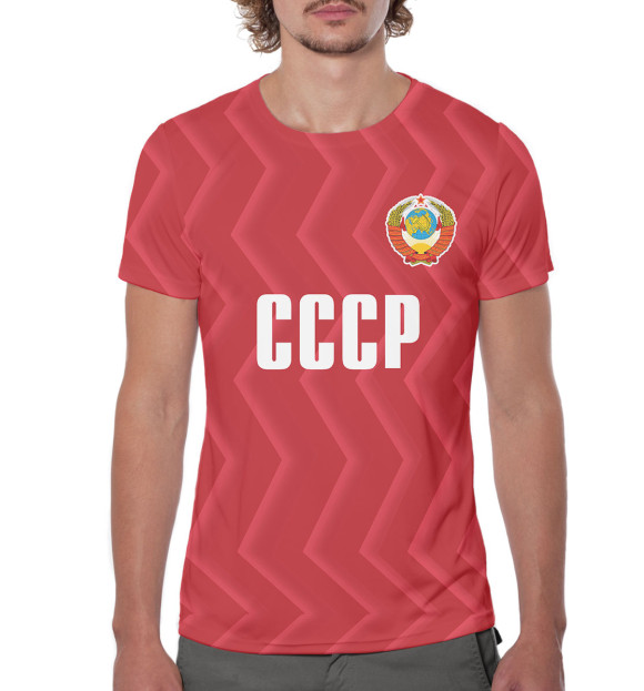 Мужская футболка с изображением Сборная СССР цвета Белый