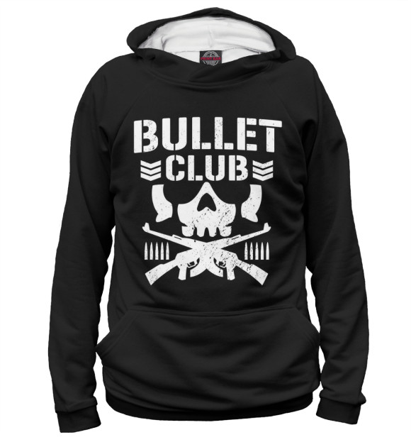 Мужское худи с изображением Bullet Club цвета Белый