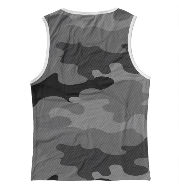 Женская майка с изображением camouflage gray цвета Белый