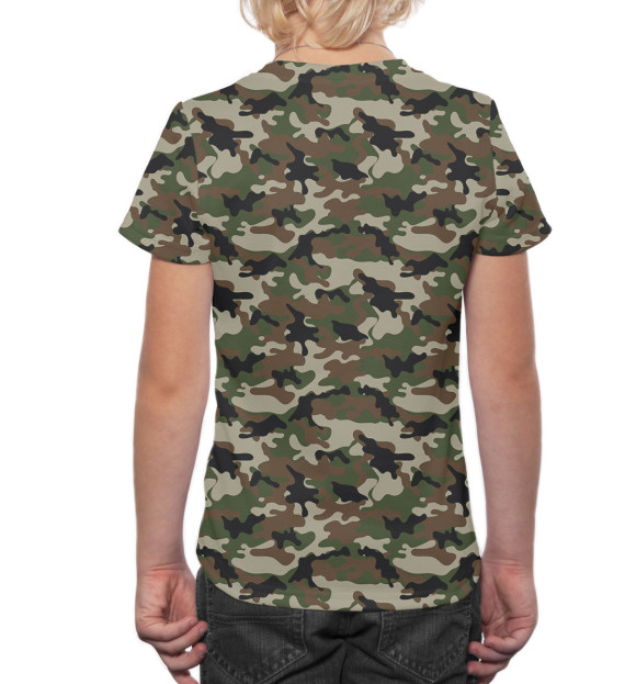 Футболка для мальчиков с изображением Военная разведка цвета Белый