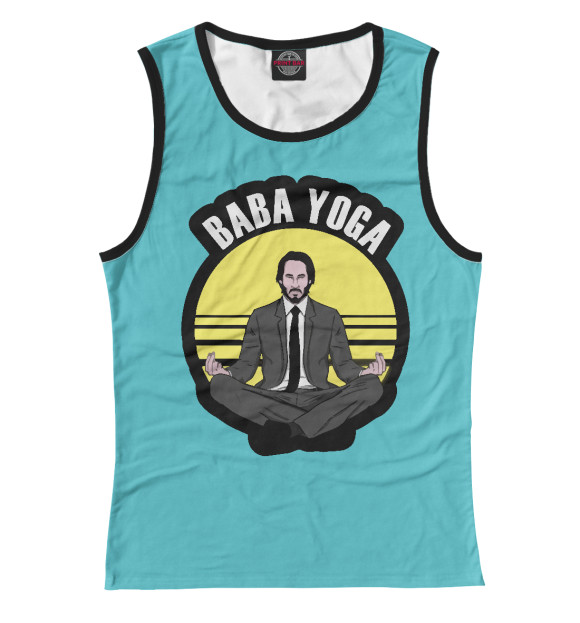 Майка для девочки с изображением Baba Yoga цвета Белый