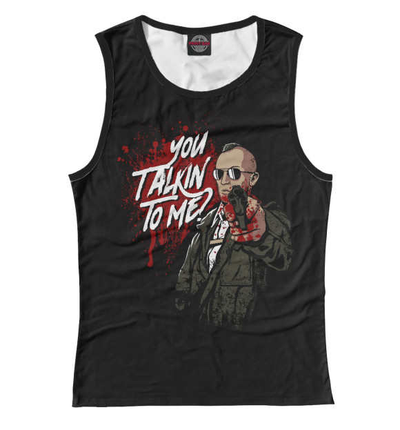 Майка для девочки с изображением Travis Bickle цвета Белый