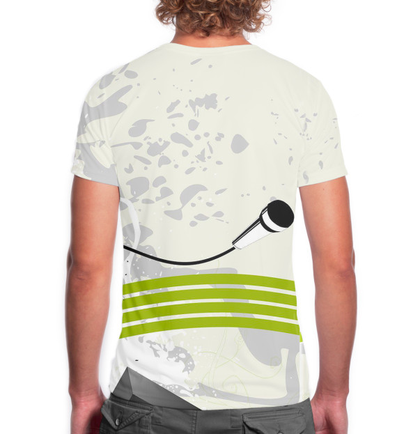 Мужская футболка с изображением Electronic цвета Белый