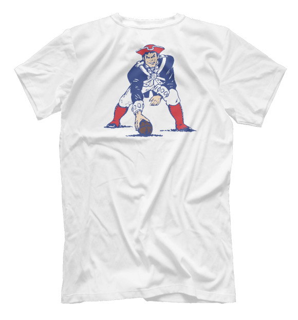 Мужская футболка с изображением New England Patriots цвета Белый