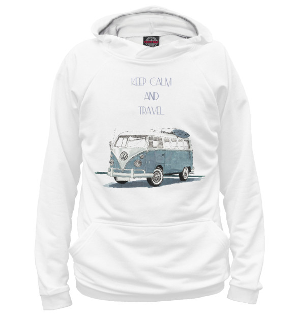 Худи для девочки с изображением Volkswagen T1 цвета Белый