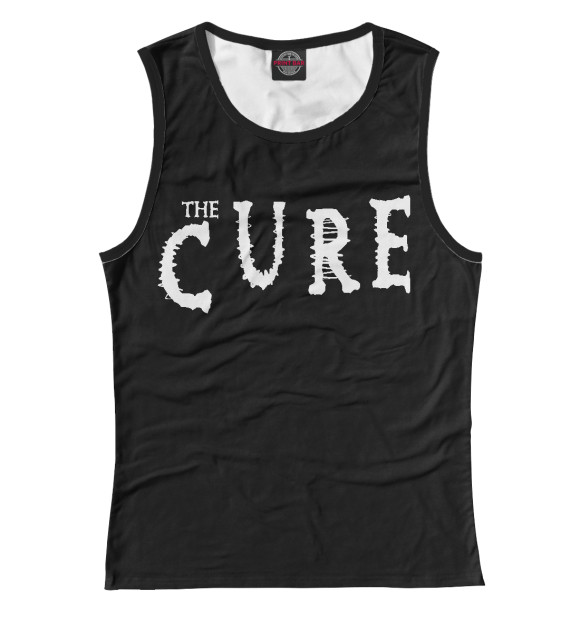 Женская майка с изображением The Cure цвета Белый