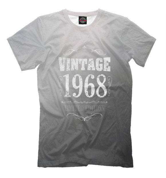 Футболка для мальчиков с изображением Vintage 1968 цвета Белый