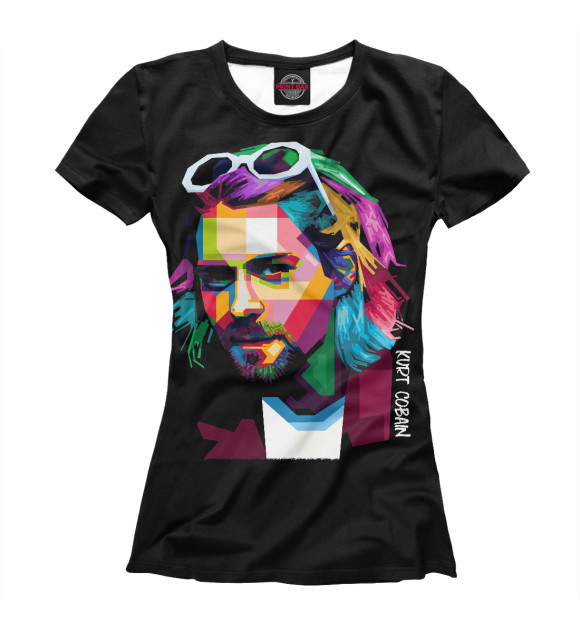 Футболка для девочек с изображением Nirvana цвета Белый