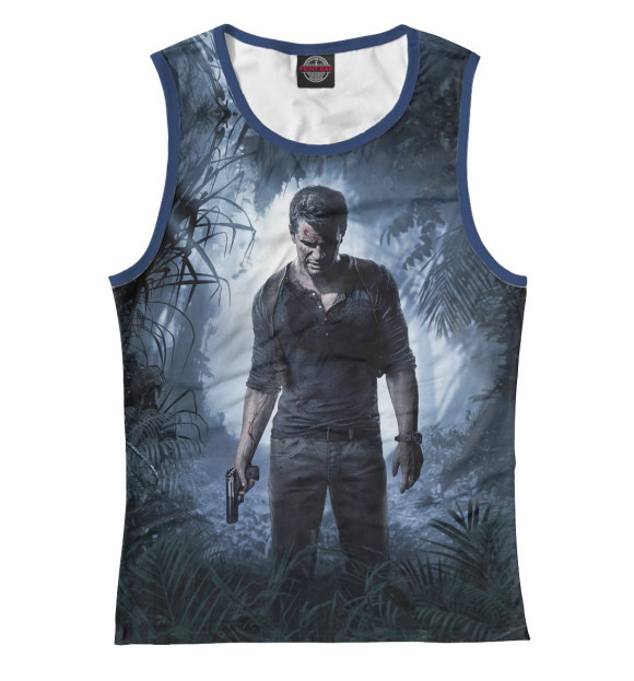 Майка для девочки с изображением Uncharted 4: A Thief's End цвета Белый