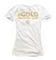 Женская футболка Coin white code eGOLD