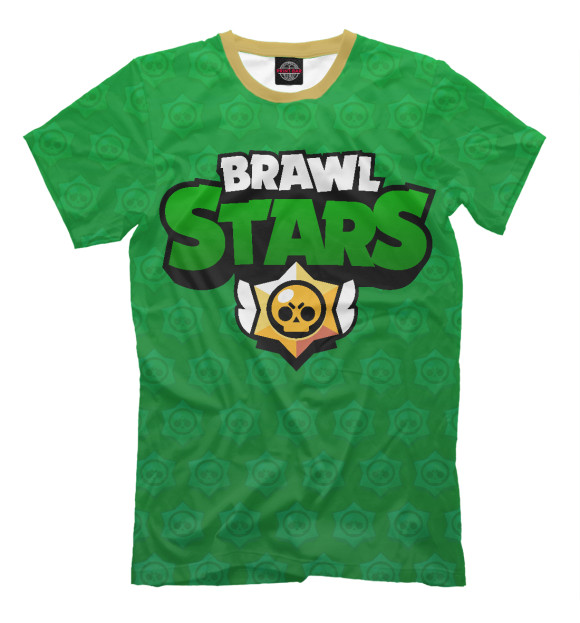 Мужская футболка с изображением Brawl Stars Leon цвета Белый