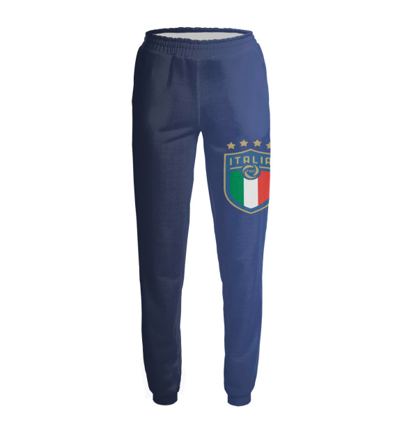 Женские спортивные штаны с изображением Сборная Италии цвета Белый