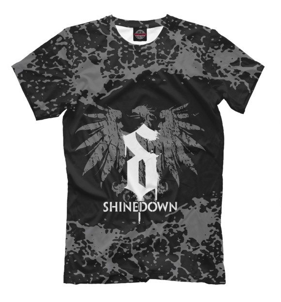Мужская футболка с изображением Shinedown цвета Белый