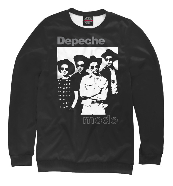 Женский свитшот с изображением Depeche Mode цвета Белый