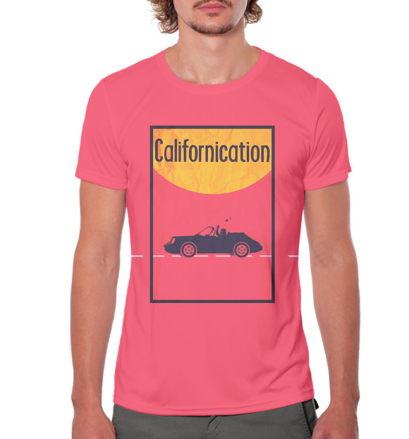Мужская футболка с изображением Блудливая Калифорния цвета Белый