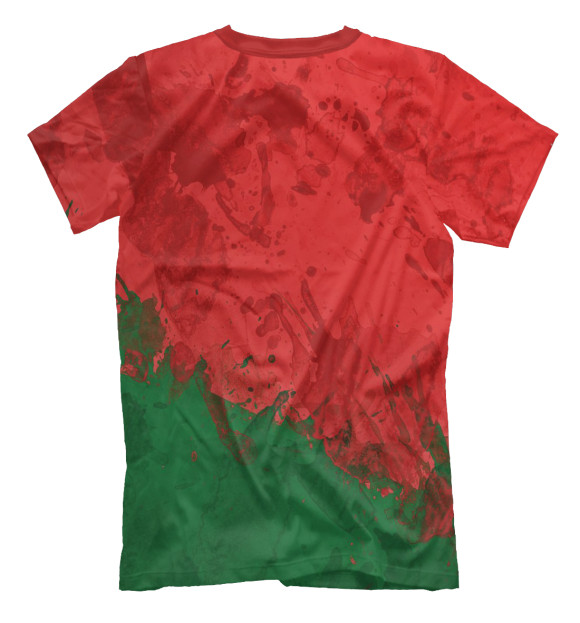 Мужская футболка с изображением Беларусь цвета Белый