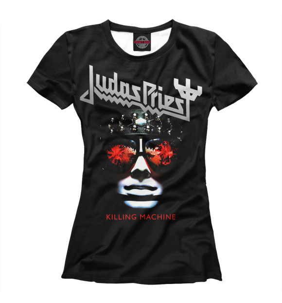 Футболка для девочек с изображением Judas Priest цвета Белый