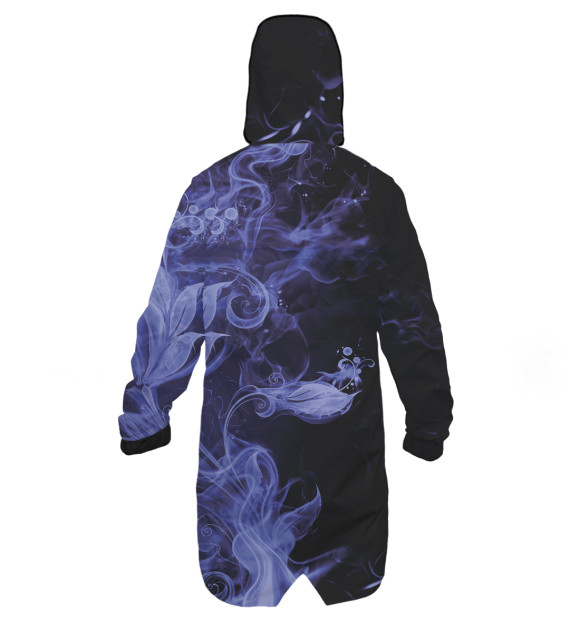 Дождевик с притом Дым цвета Белый Дождевик с изображением Дым цвета Белый