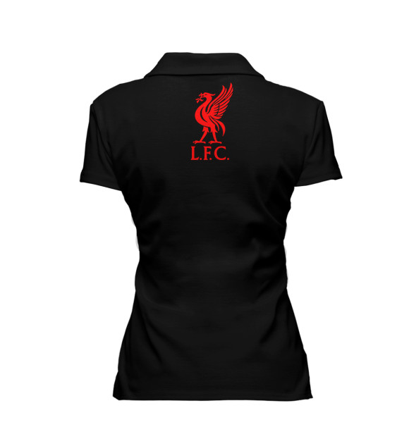 Женское поло с изображением Liverpool цвета Белый