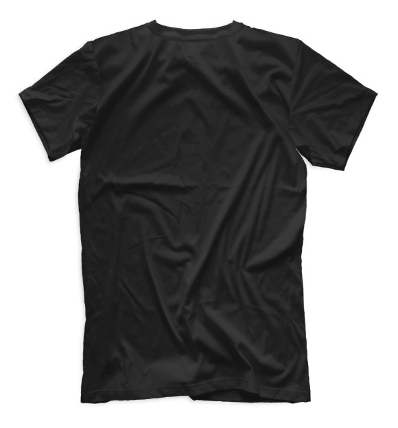 Мужская футболка с изображением Черепа в сердце цвета Черный