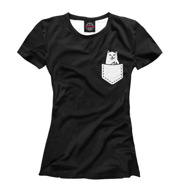 Футболка для девочек с изображением Lord Nermal - Ripndip цвета Белый