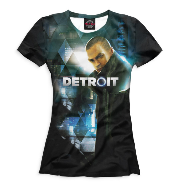 Женская футболка с изображением Detroit: Become Human цвета Белый