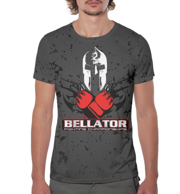 Мужская футболка с изображением Bellator MMA цвета Белый