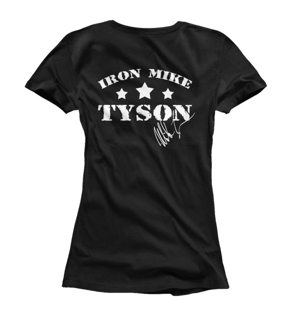 Женская футболка с изображением Железный Майк Тайсон цвета Белый