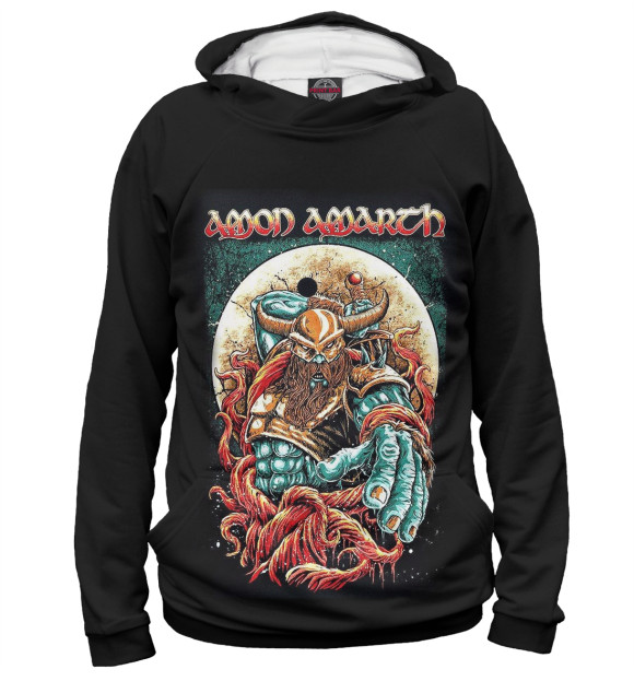 Женское худи с изображением Amon Amarth цвета Белый