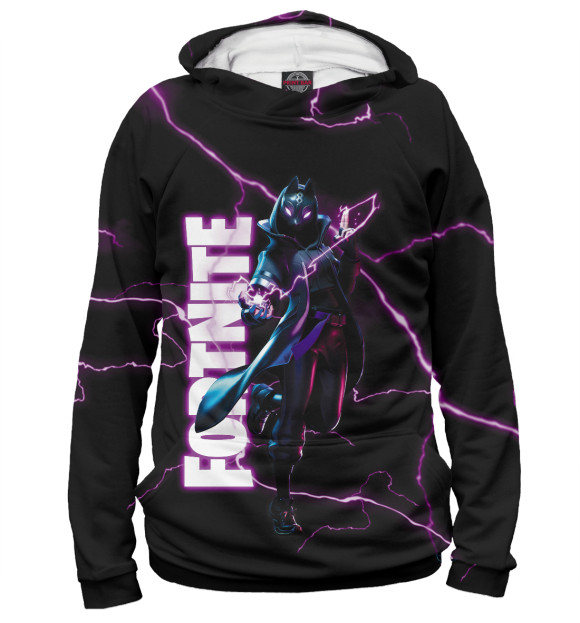 Мужское худи с изображением Тануки Fortnite цвета Белый