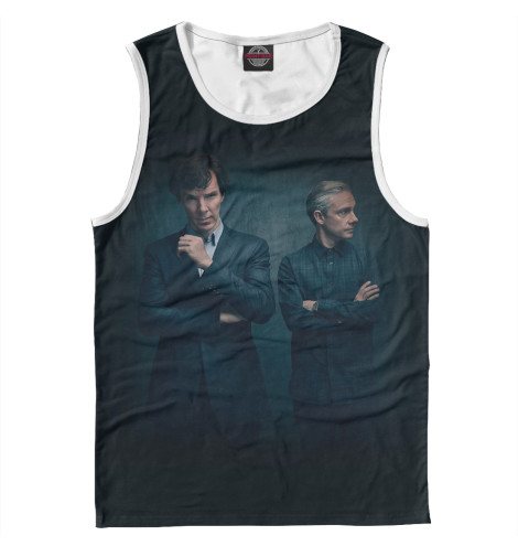 

Майки Print Bar, Белый, Шерлок