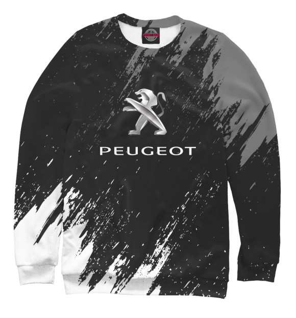 Свитшот для мальчиков с изображением Peugeot цвета Белый