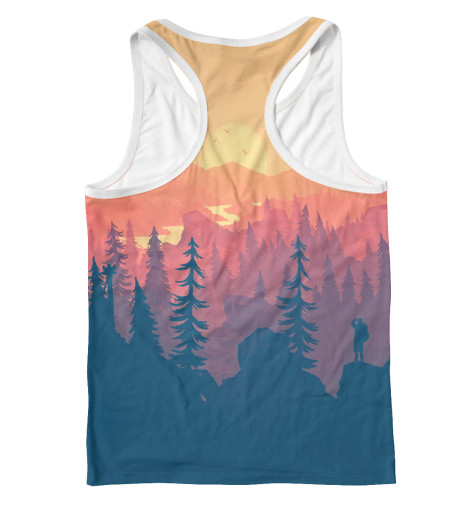 

Майки борцовки Print Bar, Белый, Firewatch