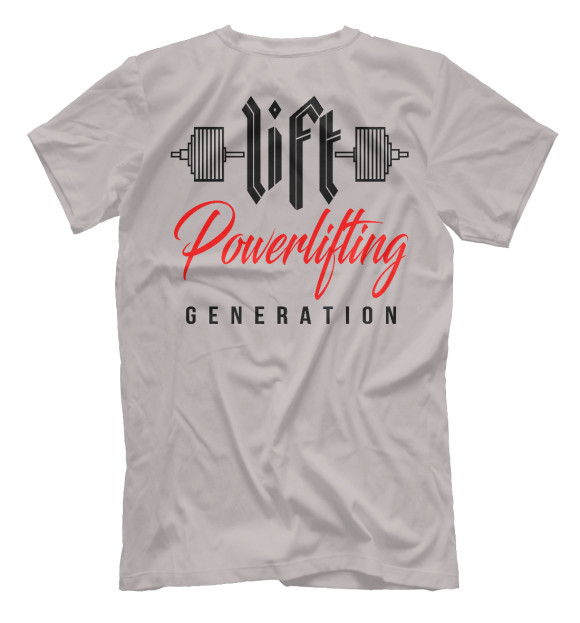 Футболка для мальчиков с изображением LIFT - Powerlifting life цвета Белый