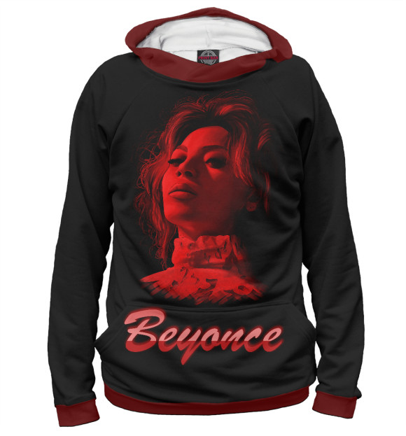 Худи для девочки с изображением Beyonce цвета Белый