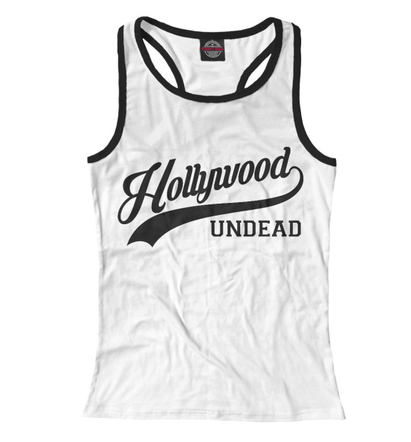 Женская майка-борцовка с изображением Hollywood Undead цвета Белый