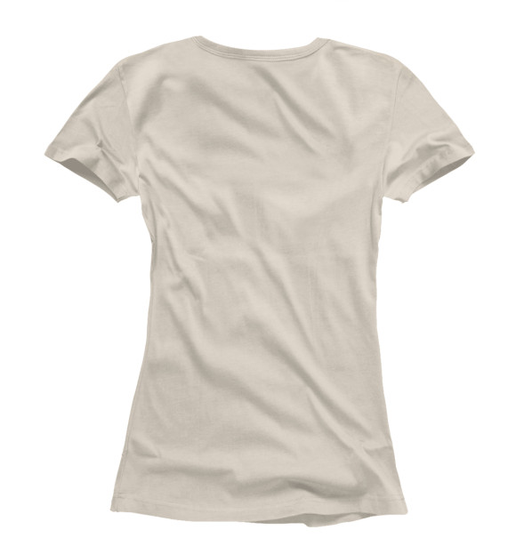 Женская футболка с изображением Кофе цвета Белый