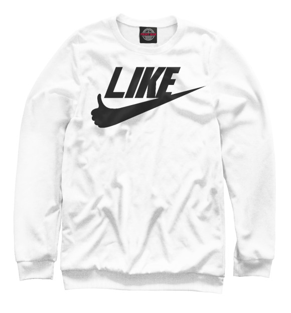Свитшот для мальчиков с изображением LIKE SPORTS White цвета Белый