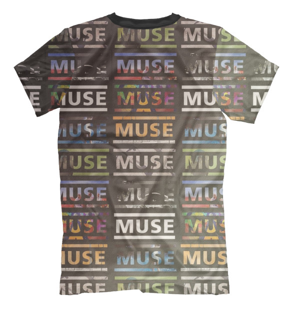 Мужская футболка с изображением Muse цвета Белый