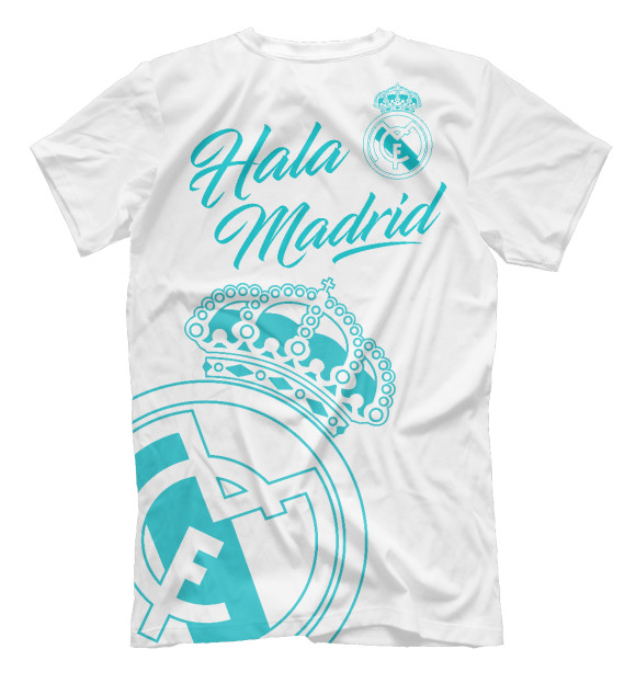 Мужская футболка с изображением Реал Мадрид цвета Белый