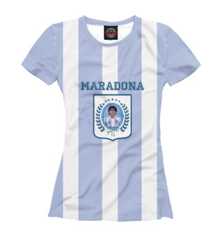 Женская футболка Maradona