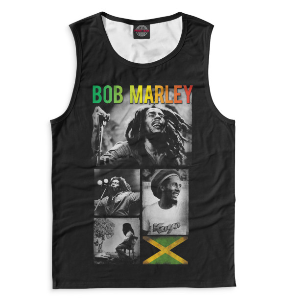 Майка для мальчика с изображением Bob Marley цвета Белый