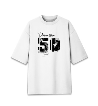 Женская футболка оверсайз Dream team 50