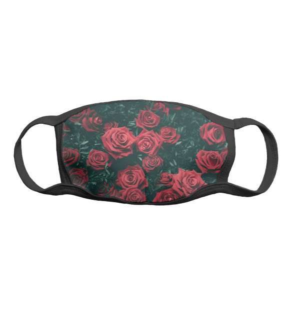 Маска тканевая с изображением Розочки цвета Белый