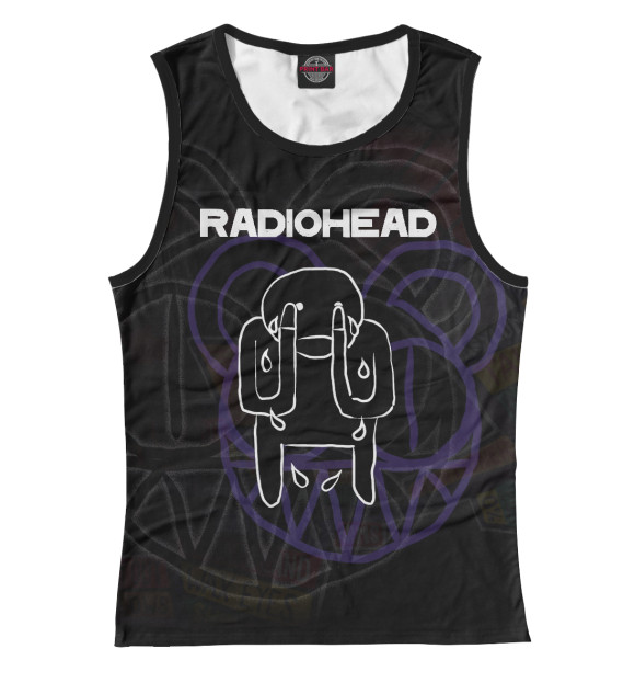 Майка для девочки с изображением Radiohead цвета Белый