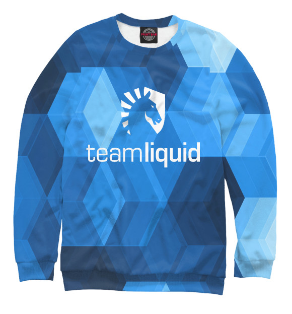 Мужской свитшот с изображением Team Liquid цвета Белый