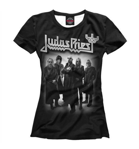 Женская футболка с изображением Judas Priest цвета Белый