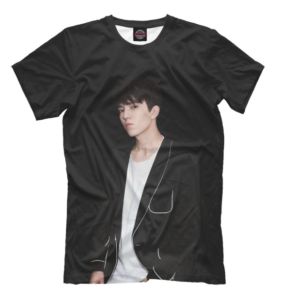 Футболка для мальчиков с изображением Dimash kudaibergen цвета Черный